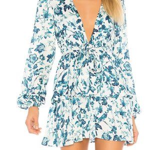 Majorelle Berkshire Dress, White Riviera